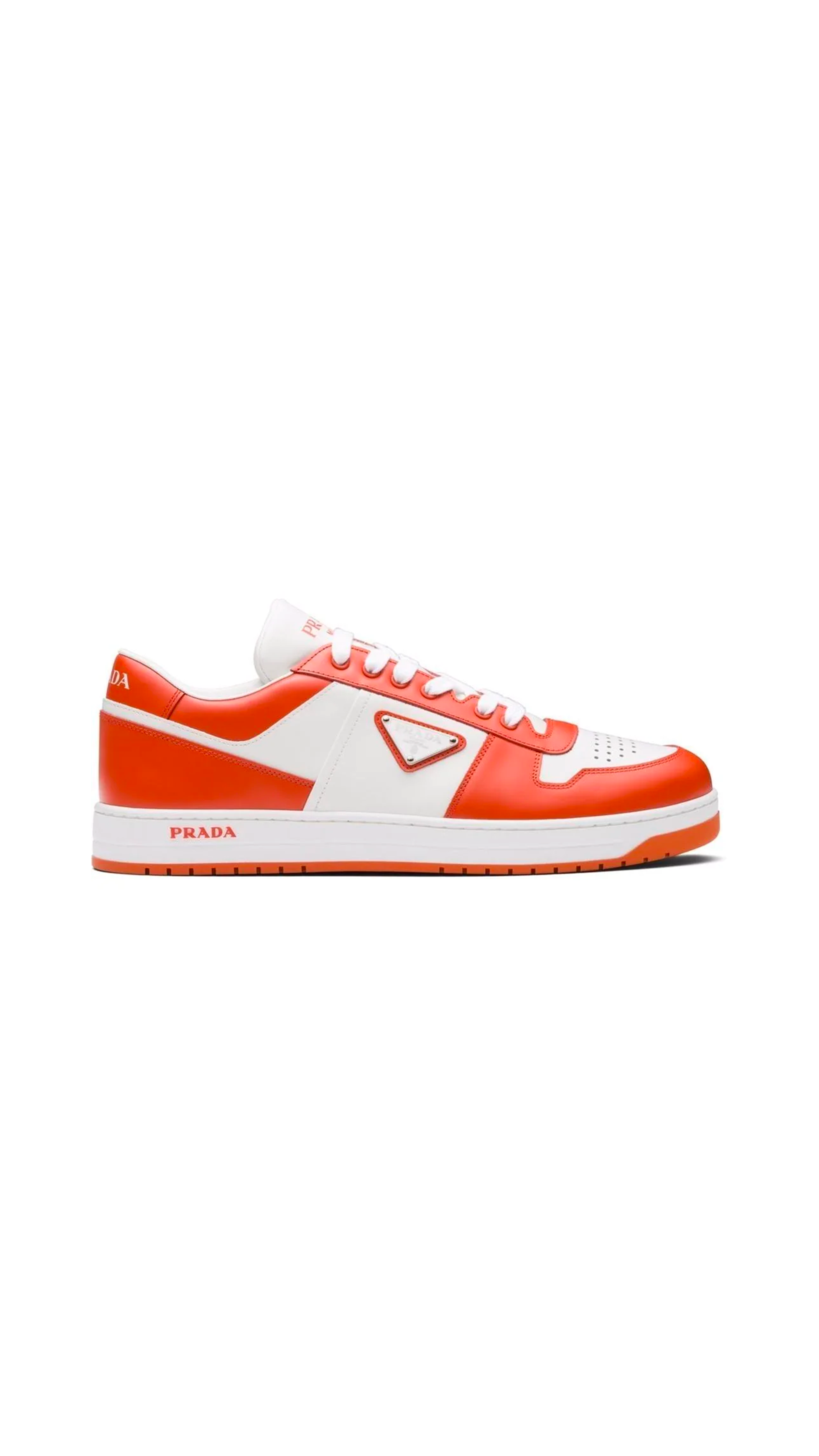 Downtown Leather Sneakers - White/Orange