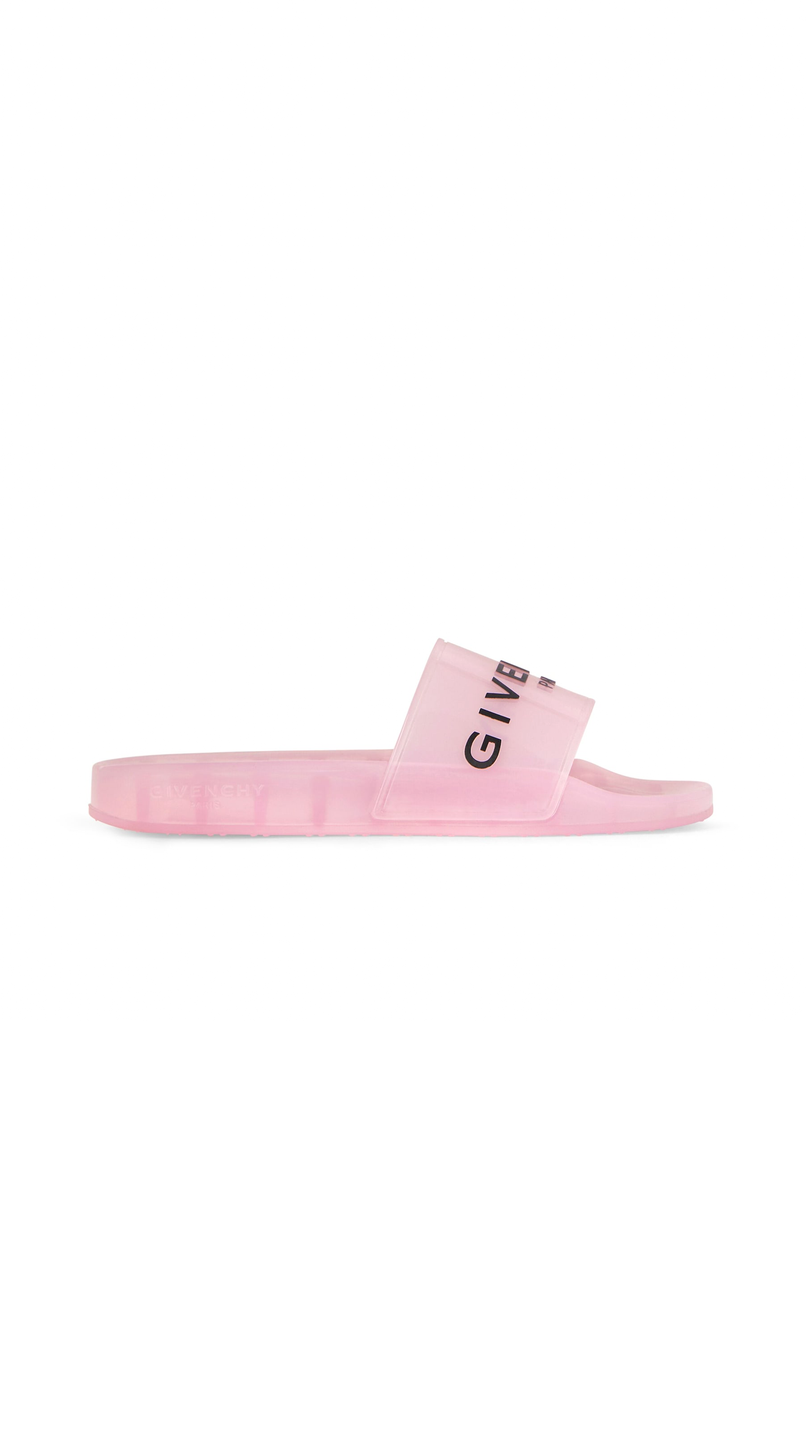 Flat Sandals in Rubber - Blossom Pink