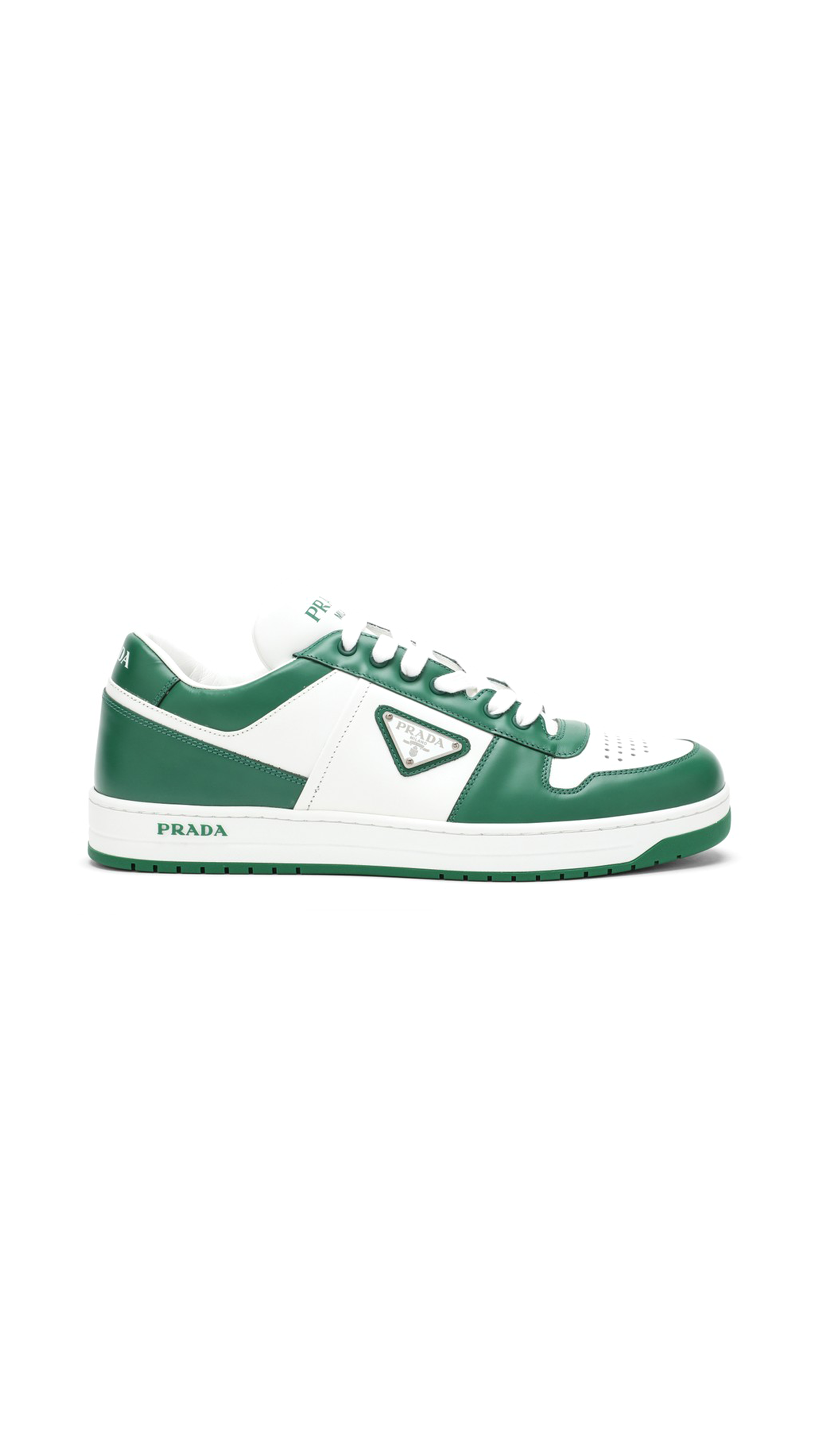 Downtown Leather Sneakers - White / Green