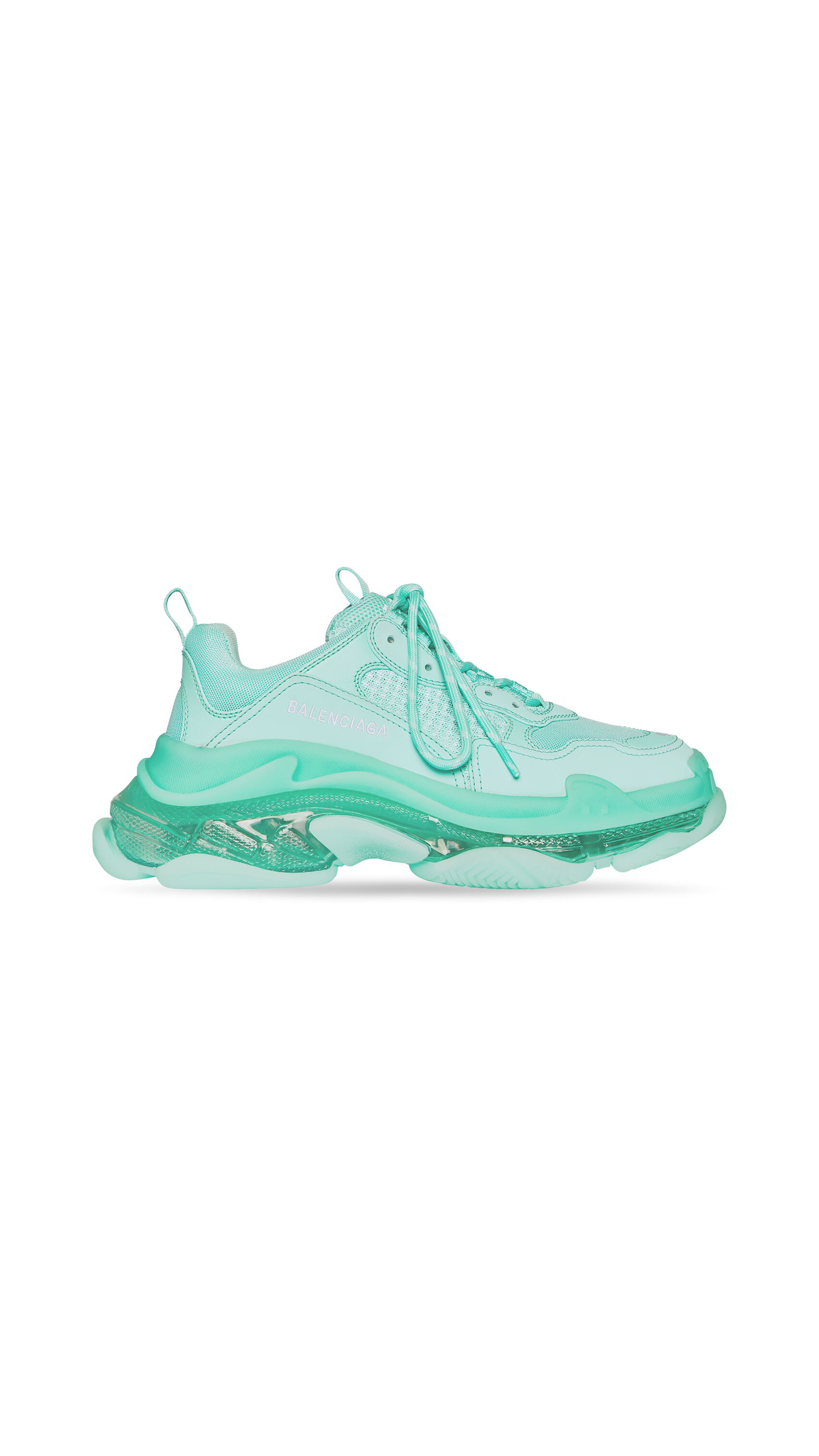 Triple S Clear Sole Sneaker - Light Green