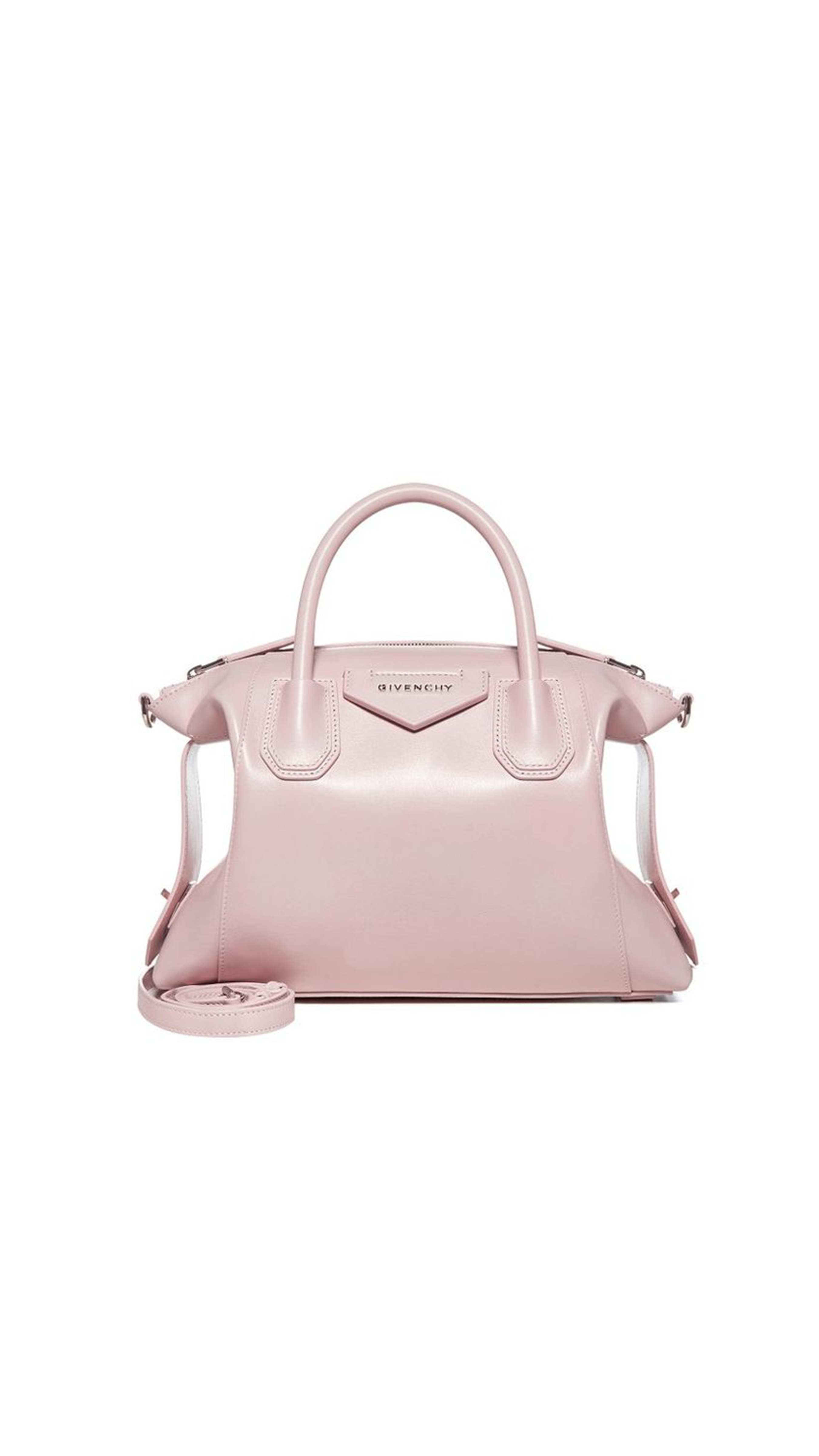 Small Antigona Soft Bag in Smooth Leather - Light Pink