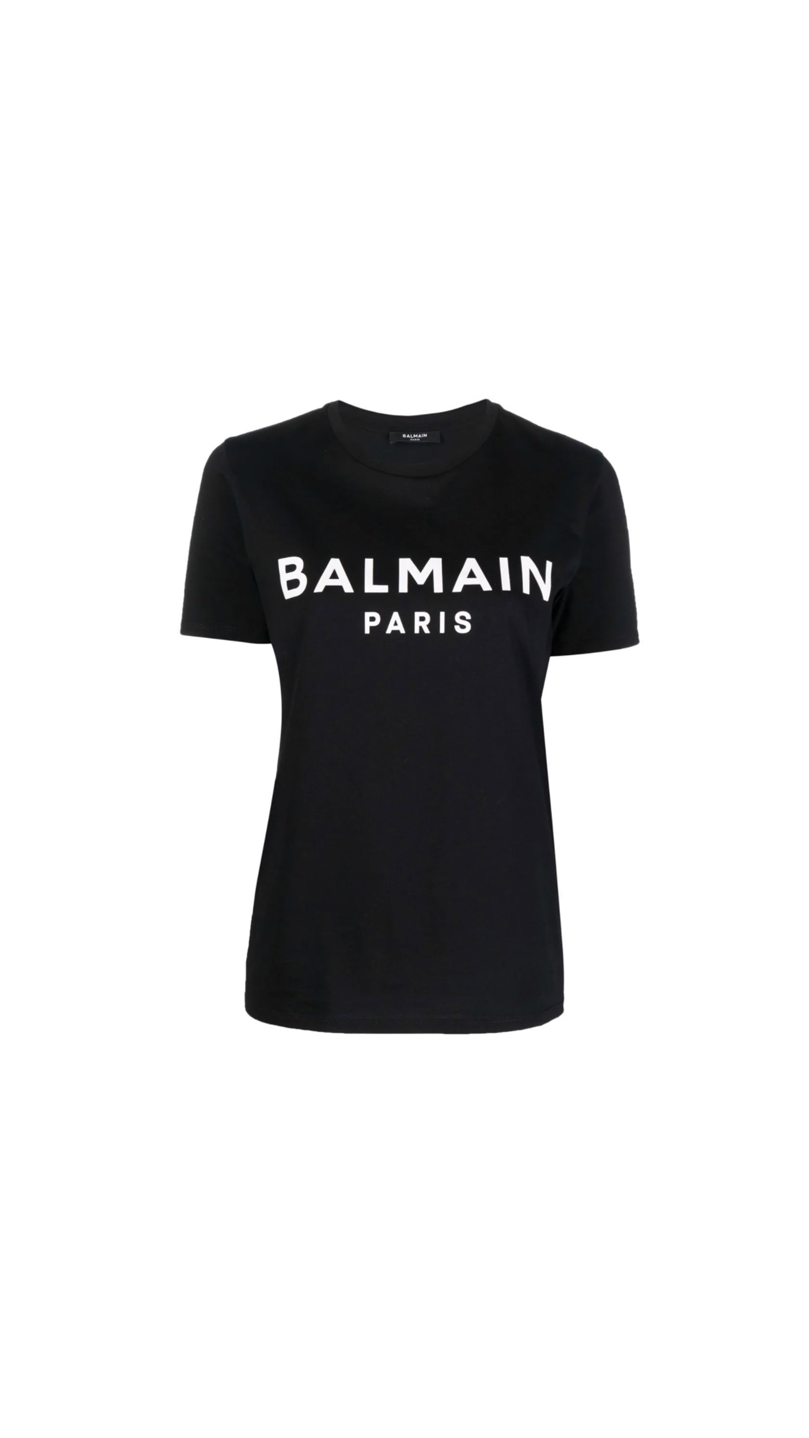 Cotton T-Shirt With Logo - Black.