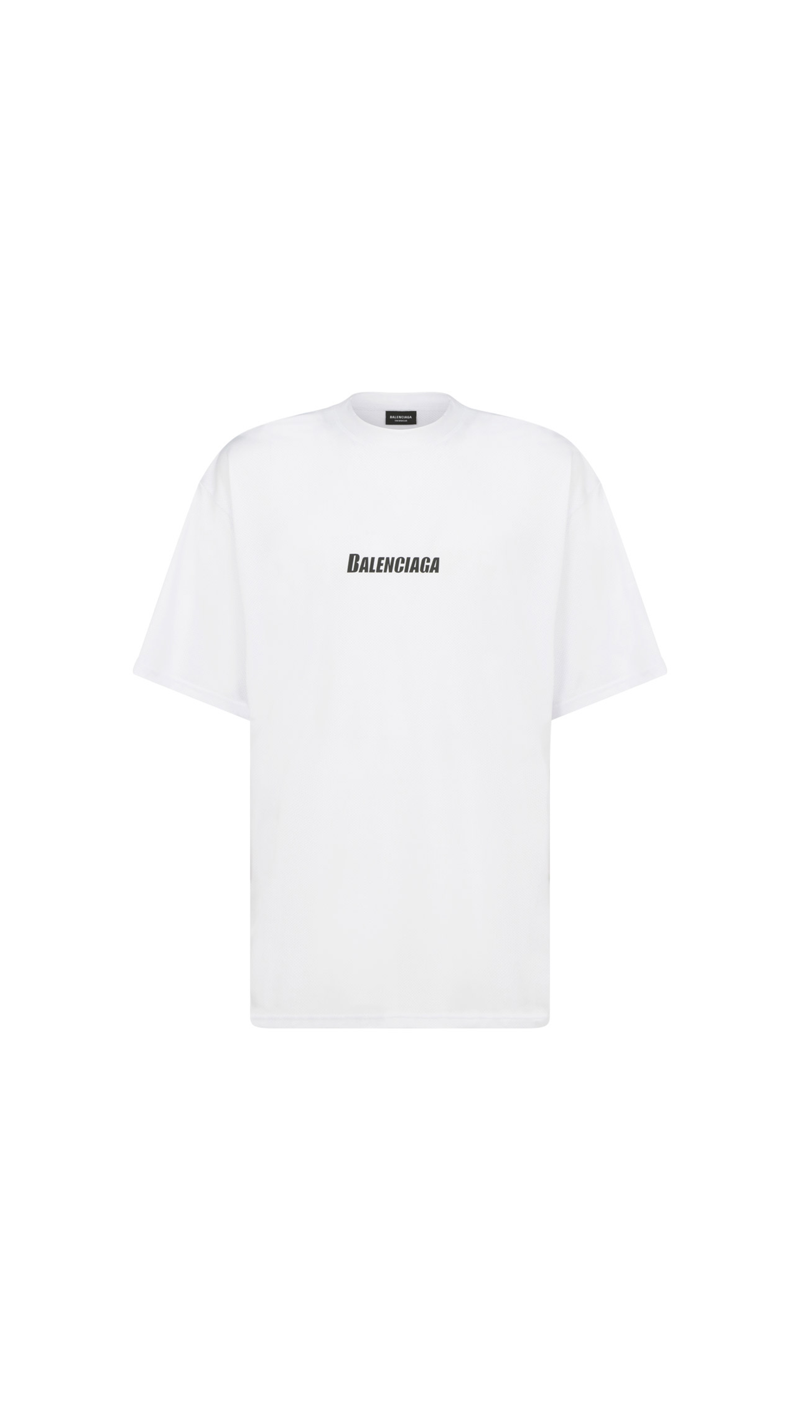 Swim T-Shirt in Technical Mesh - White.